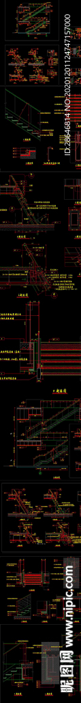 钢结构楼梯节点CAD图纸