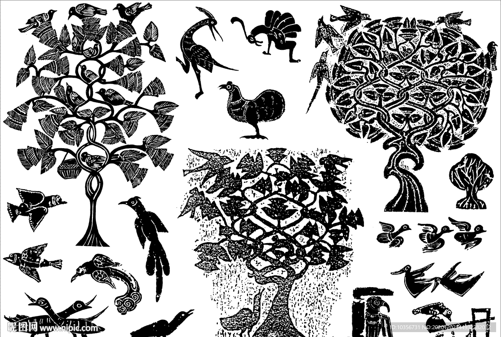 隋唐 几何纹 动物纹 花卉纹