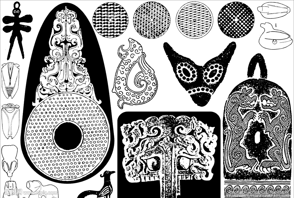 隋唐 几何纹 动物纹 花卉纹