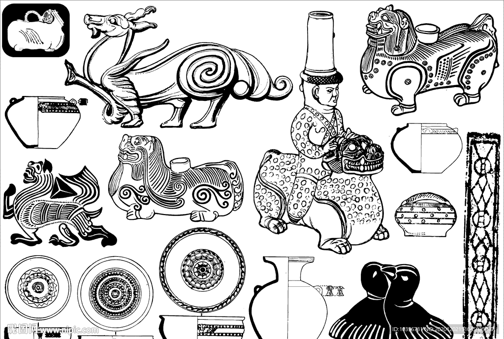 花纹 肌理 线稿 纹样