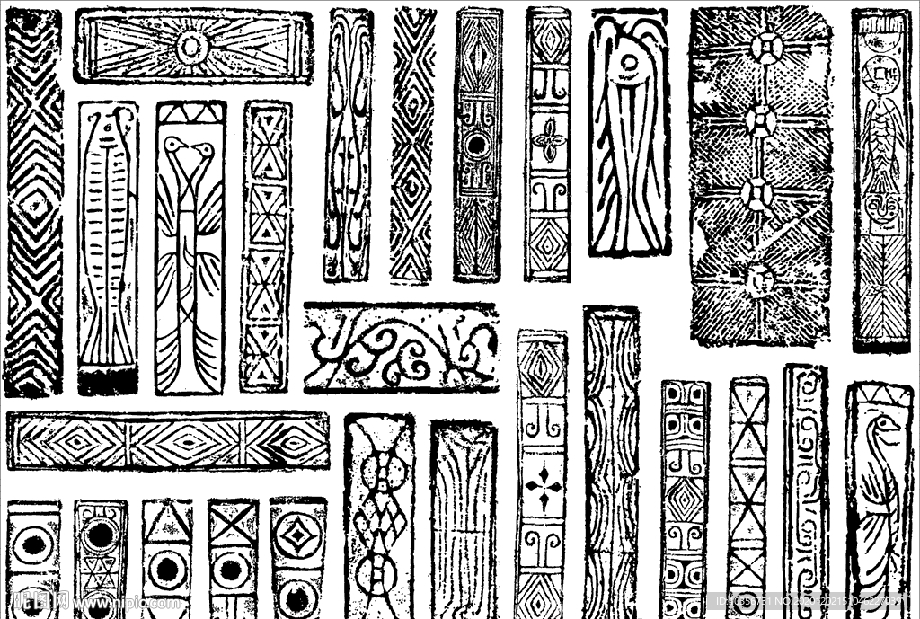 花纹 肌理 线稿 历史  纹样