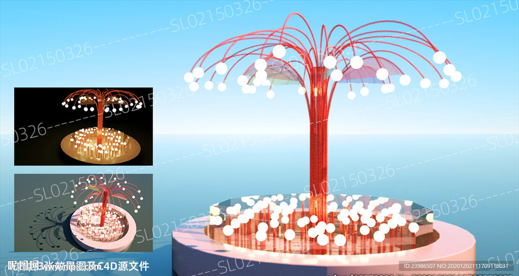 灯光树美陈装置