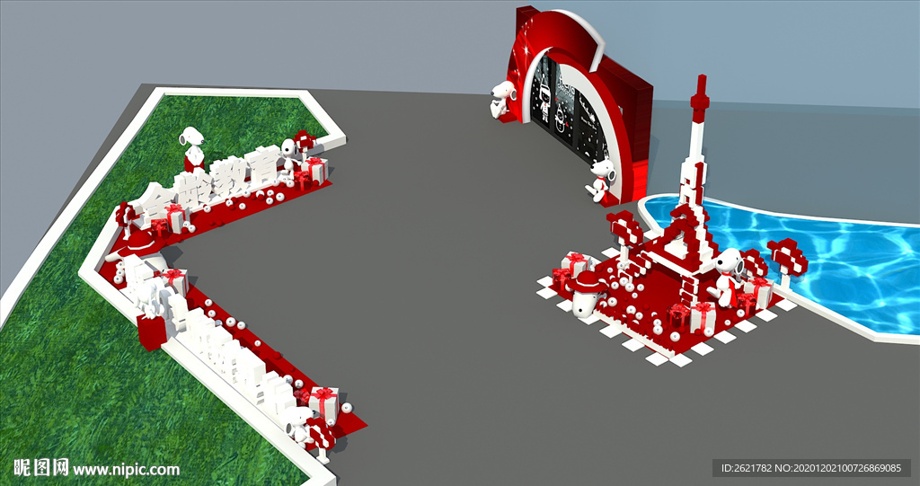 商业大型美陈DP