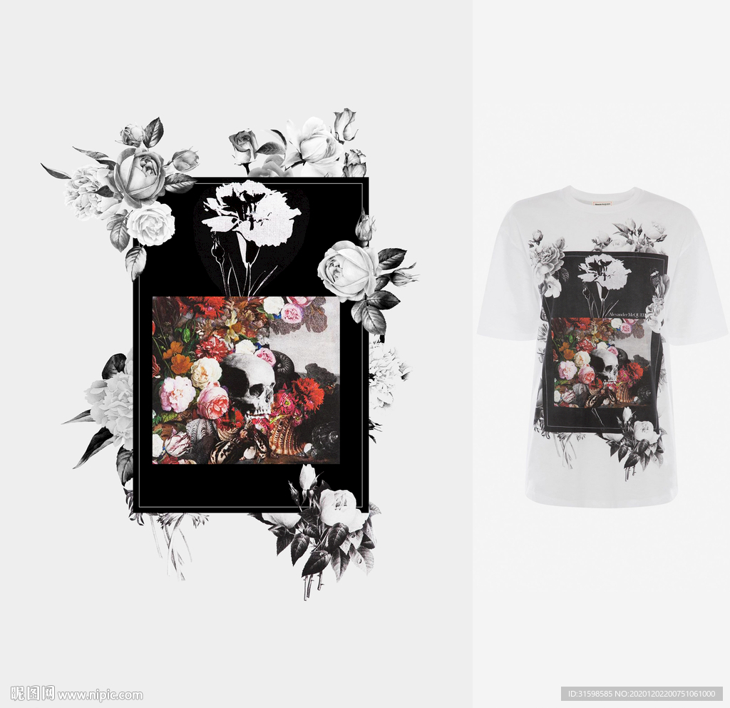 大牌女装 男装 定位花