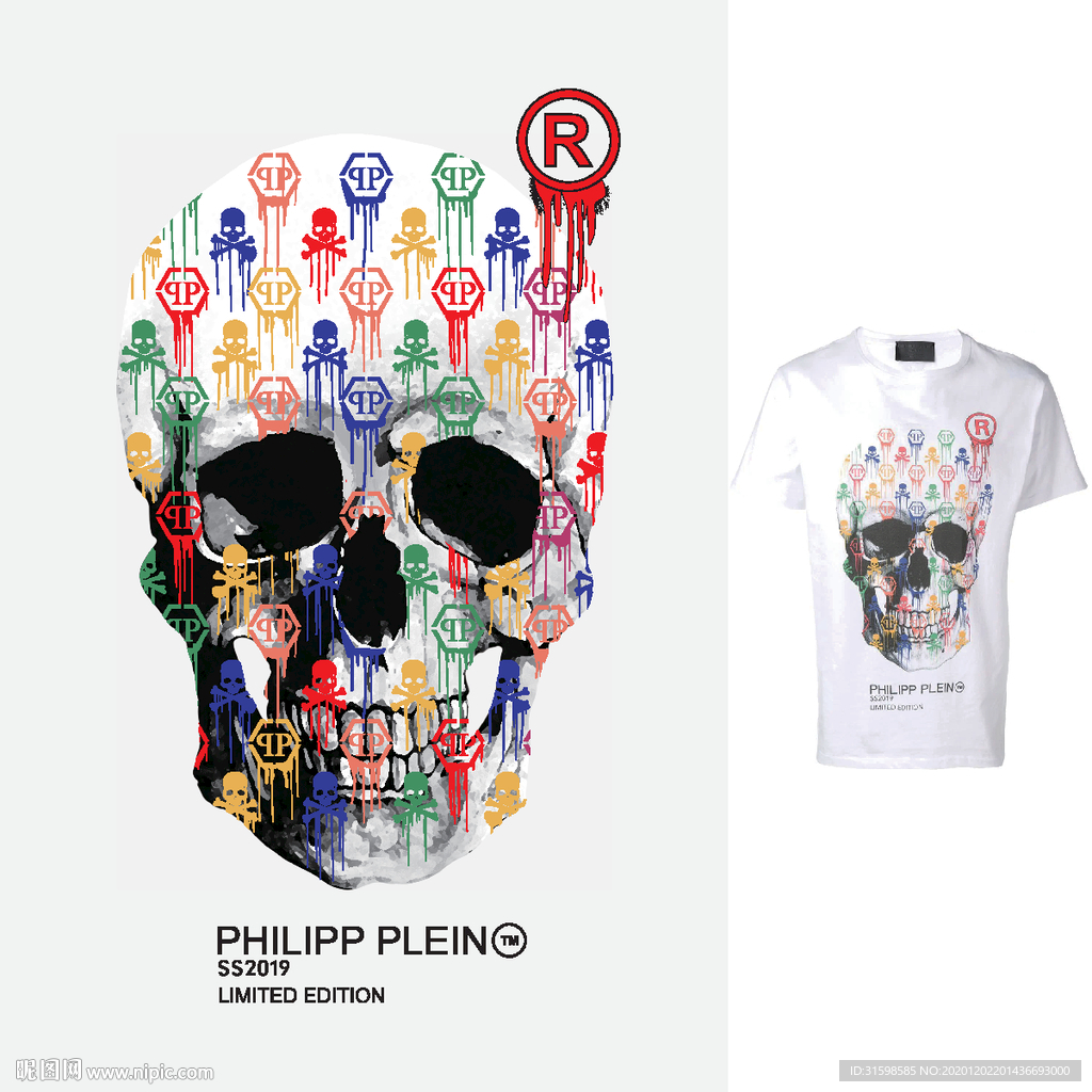 大牌女装 骷髅 R