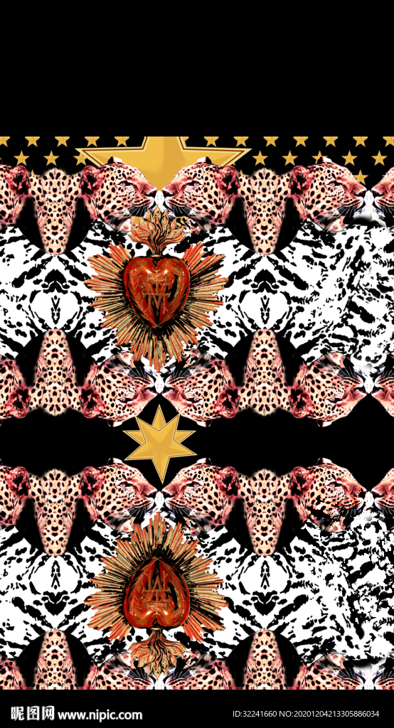 豹子 星星图案