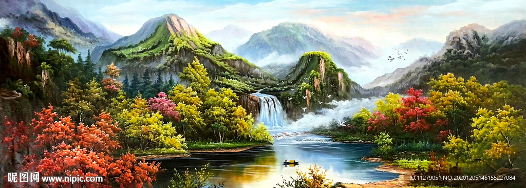 风景山水画油画