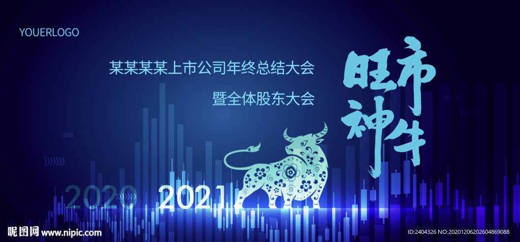 2021牛年上市公司年会背景