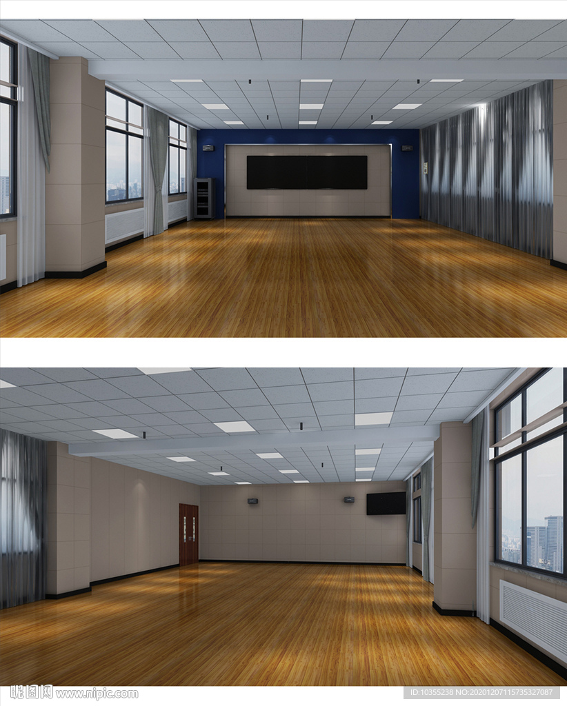 学校录音室效果图