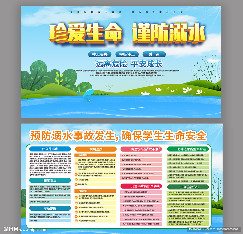 预防溺水展板宣传栏