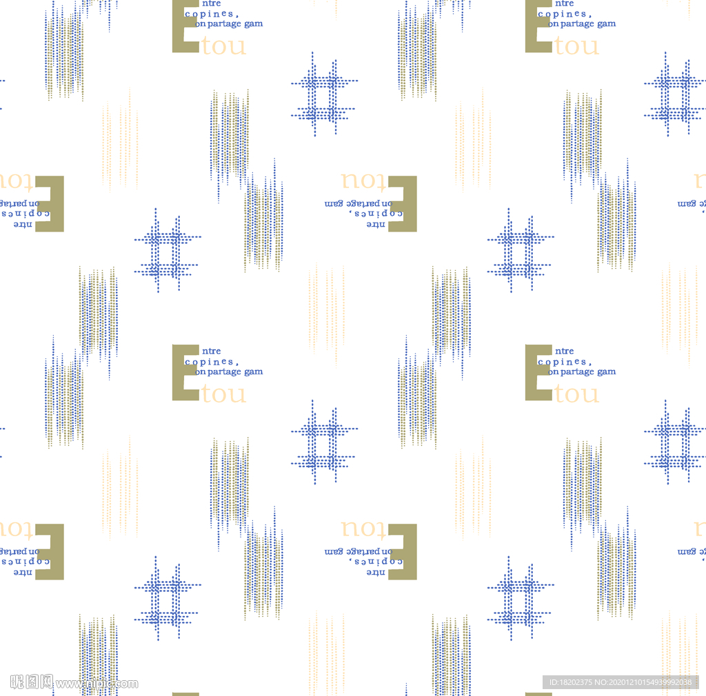 时尚手绘英文背景