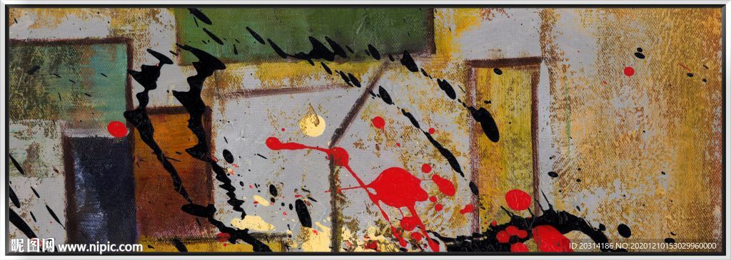 涂鸦抽象油画