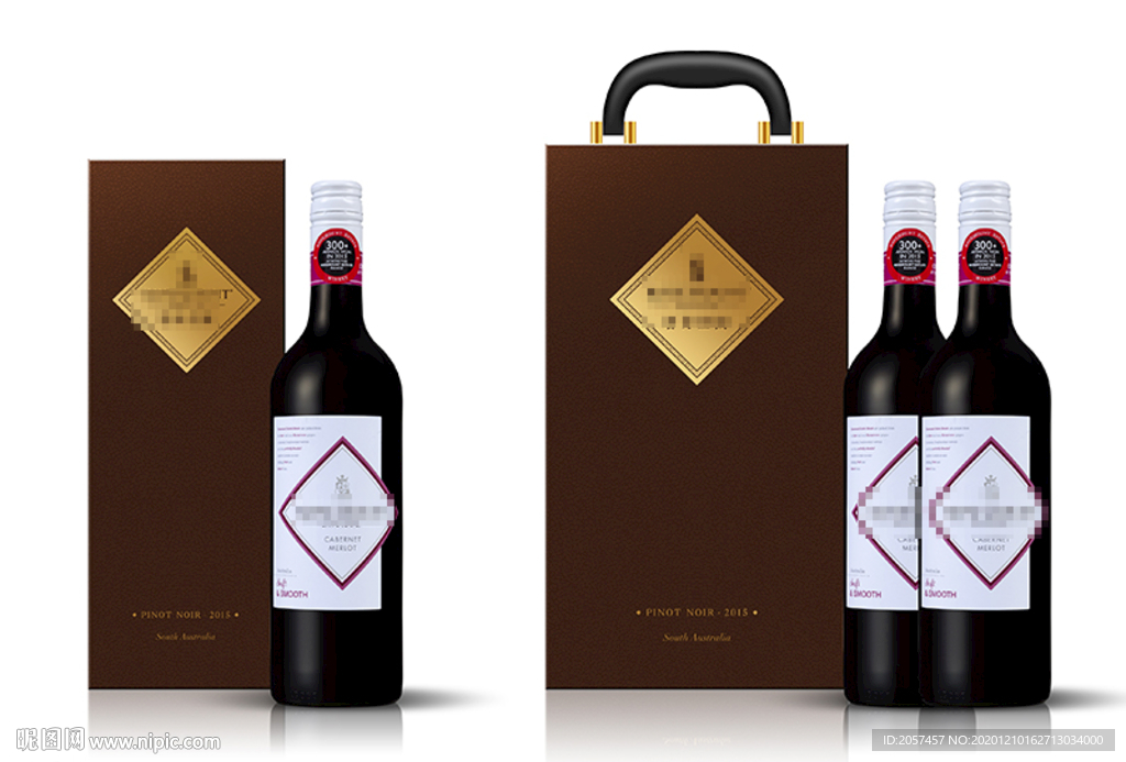 红酒皮盒礼盒方案效果