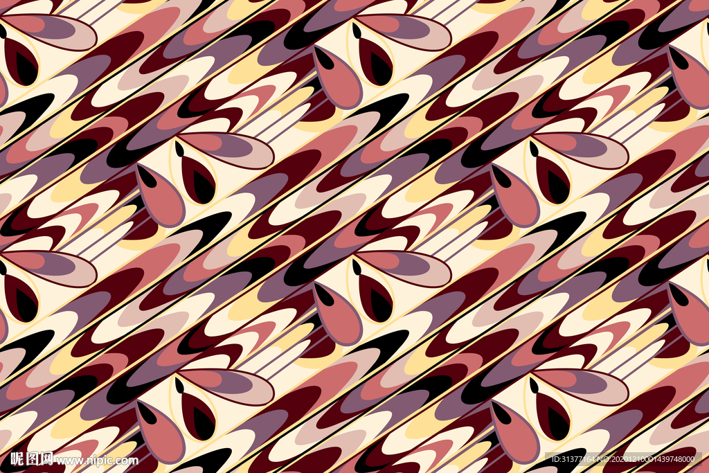 数码印花几何斜纹