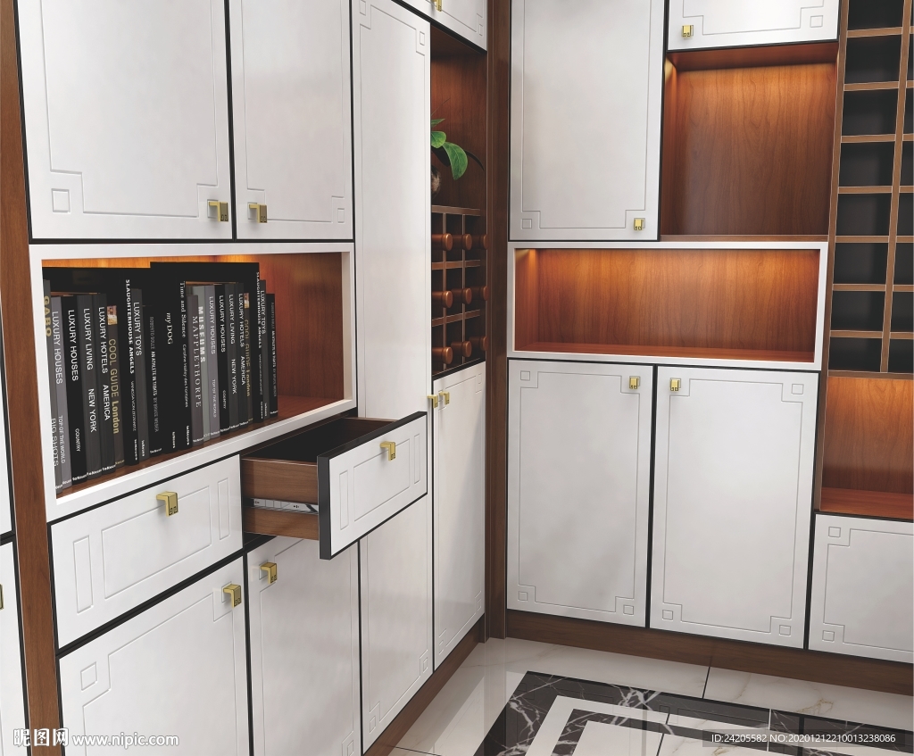 全屋定制餐厅板式酒柜餐边柜