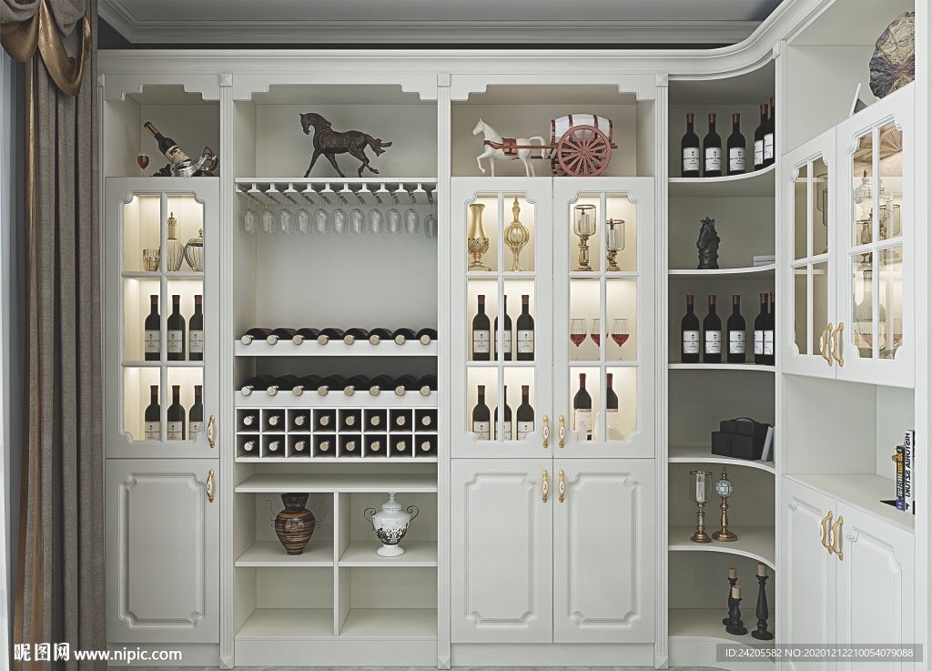 全屋定制餐厅板式酒柜餐边柜