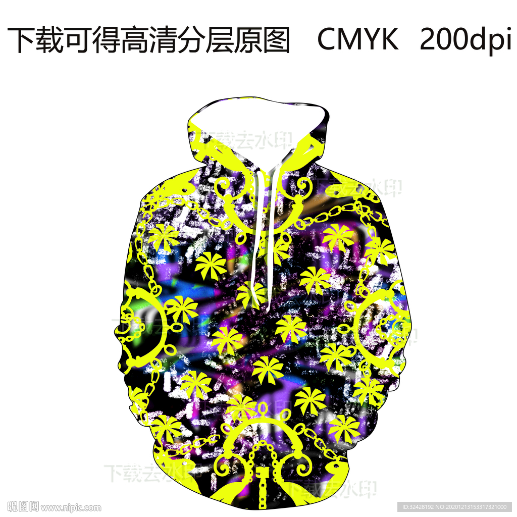 潮流男装 定位印花