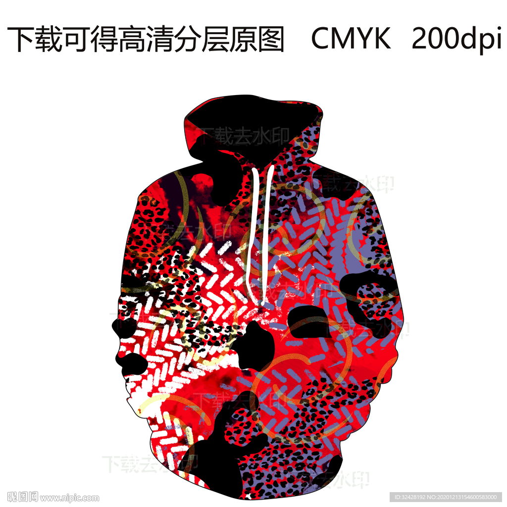 潮流男装 定位印花