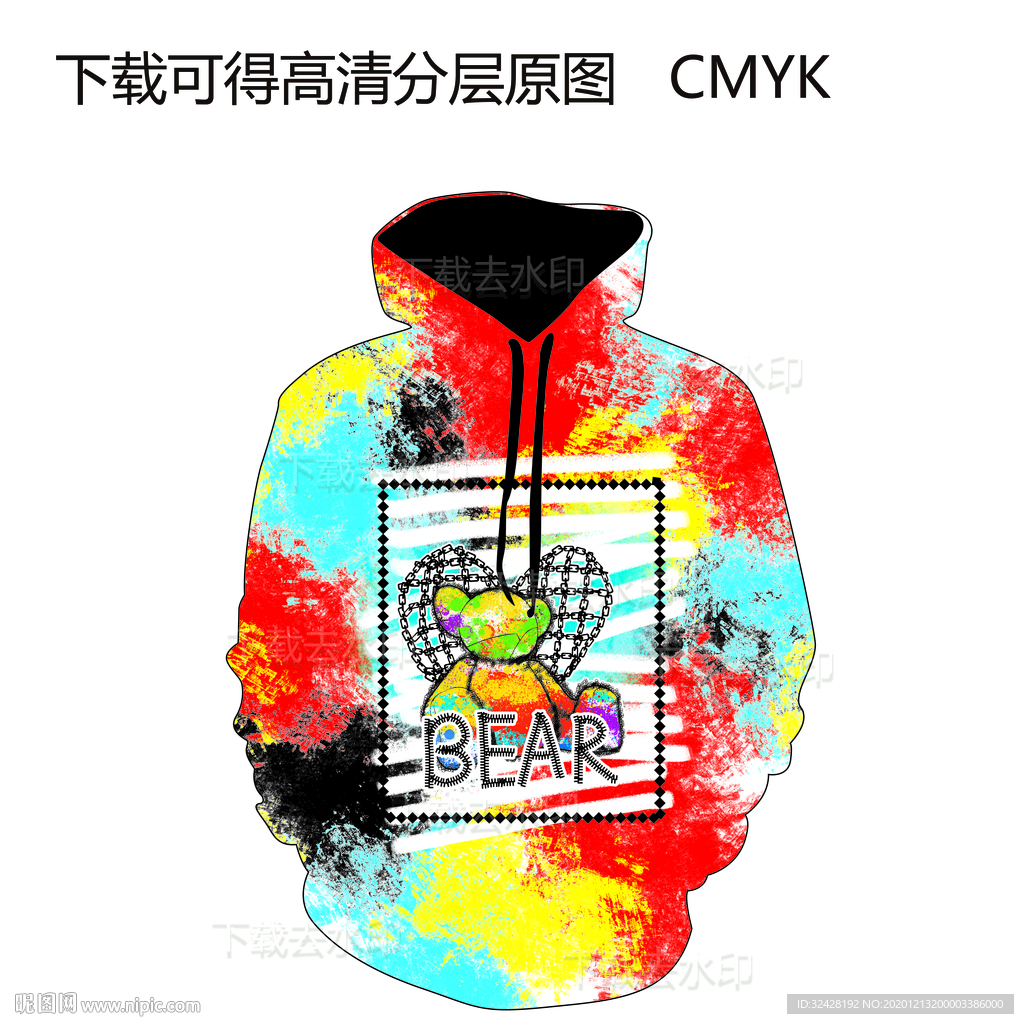 潮流男装 定位印花