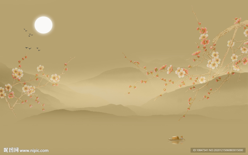 国画高端新山水画 TIF分层