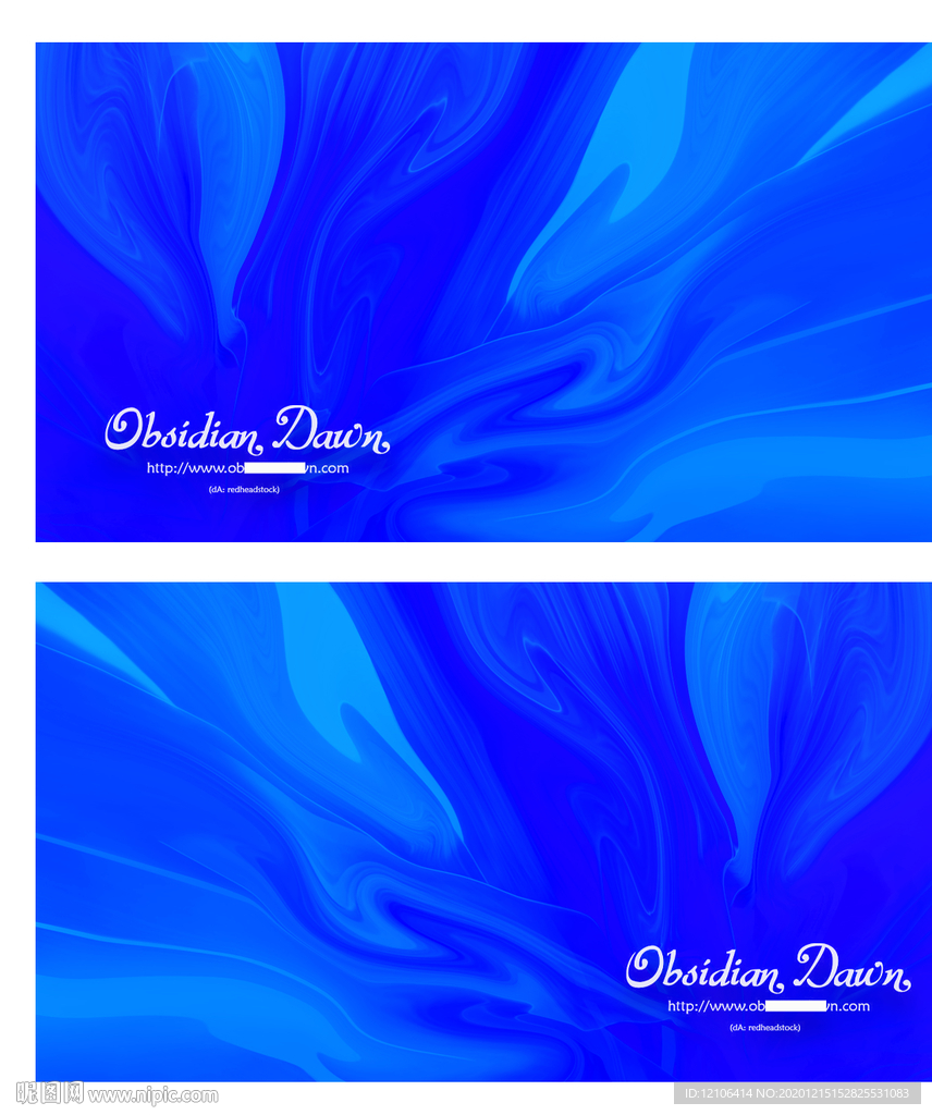 蓝色名片 名片 创意名片