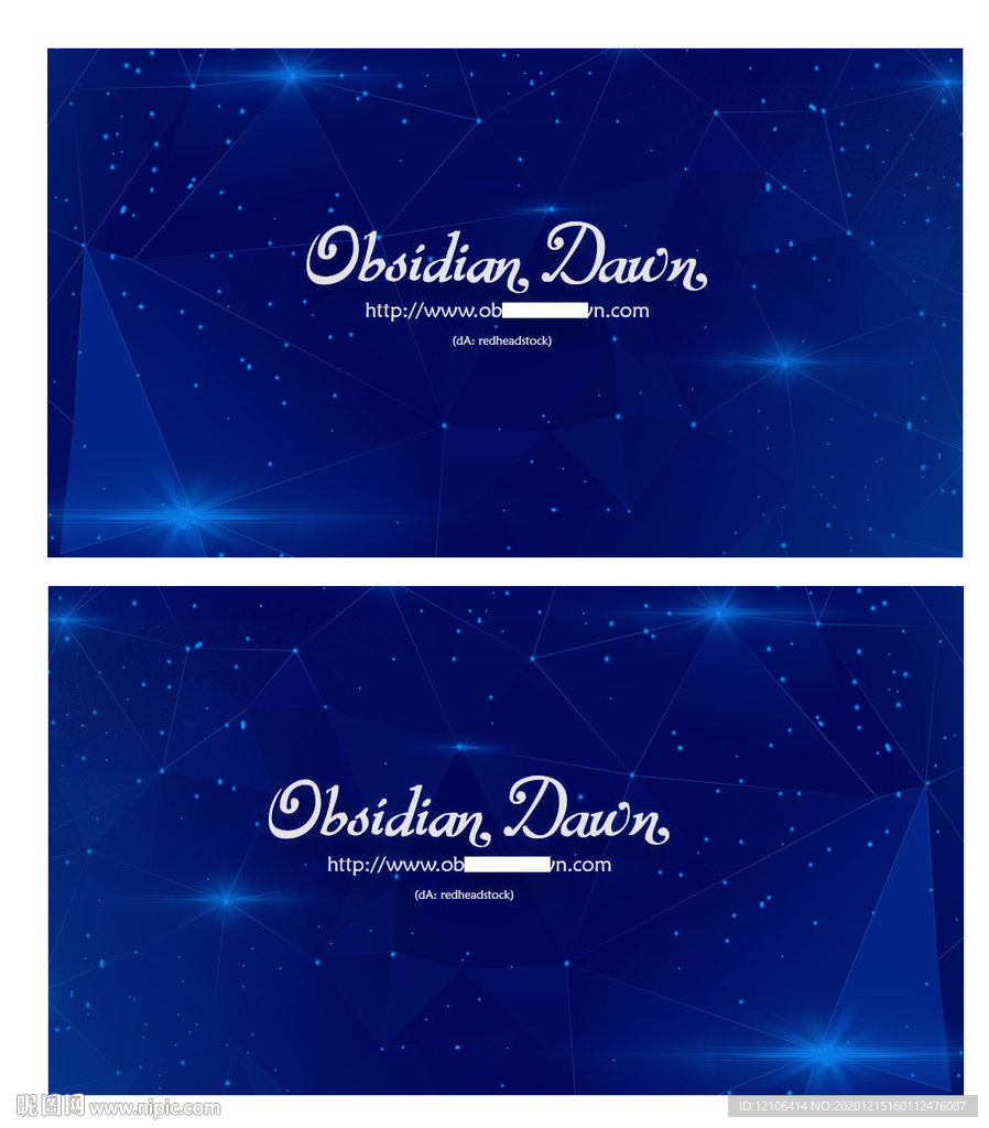 创意几何线条名片卡片