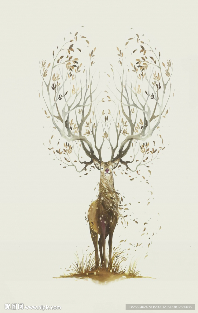 北欧麋鹿高清图