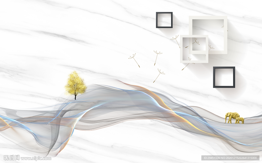 高清 欧式简约背景 TIF分层