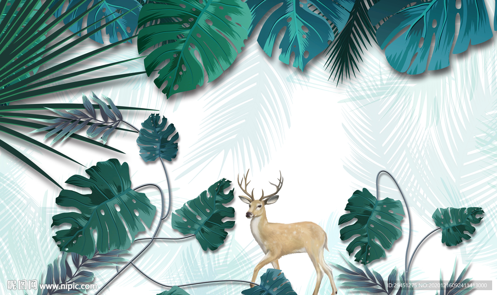 高清 欧式背景墙画 TIF分层