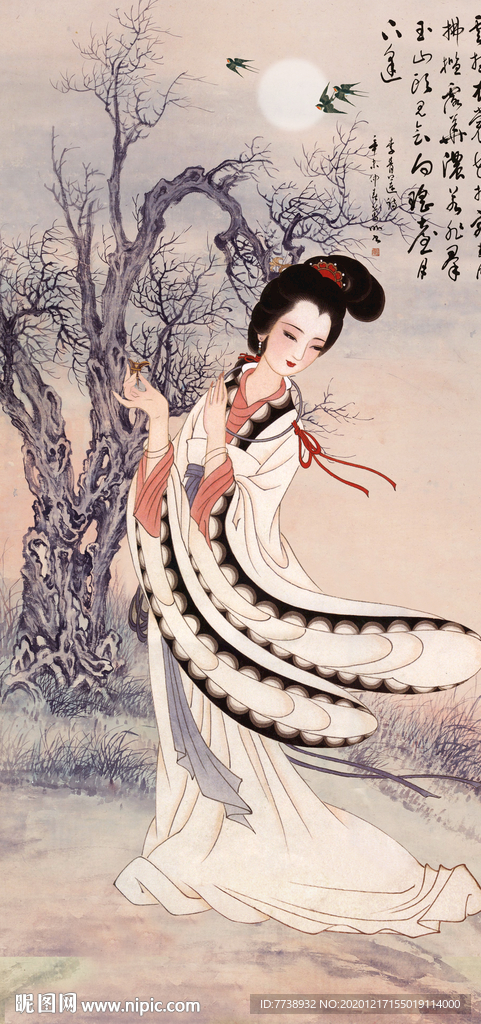 贵妃醉酒 仕女图