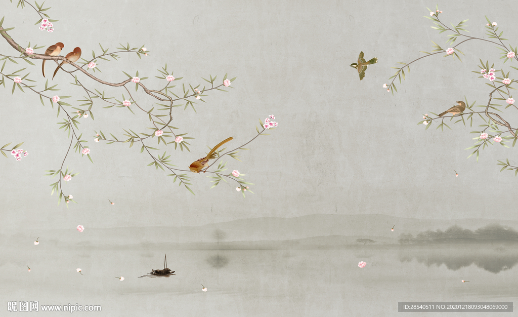 新中式花鸟图片