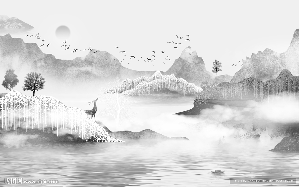 新品高清唯美山水 TIF分层