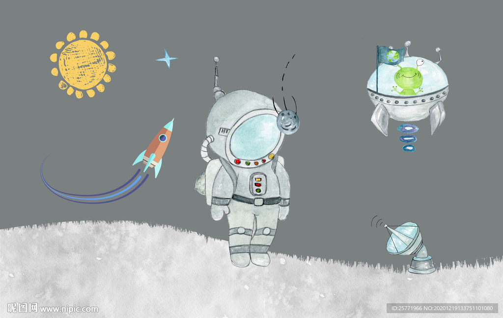 儿童房墙纸背景墙壁画壁纸壁画壁