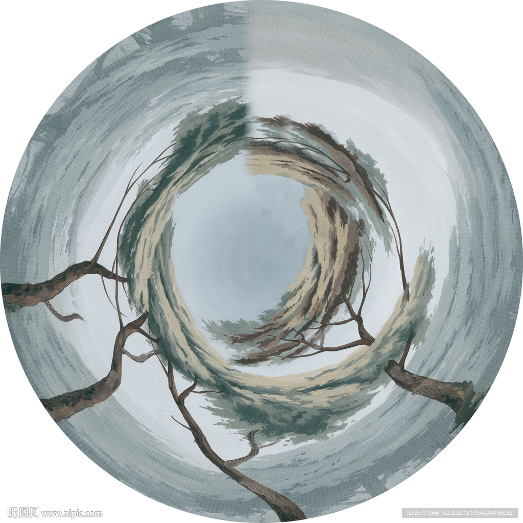 抽象条纹地毯图案设计圆毯圆垫