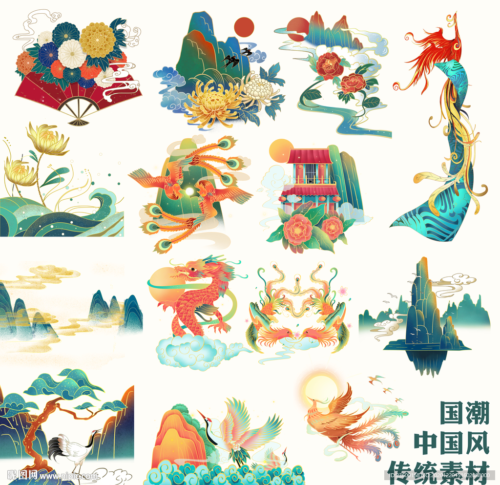 国潮中国风传统素材