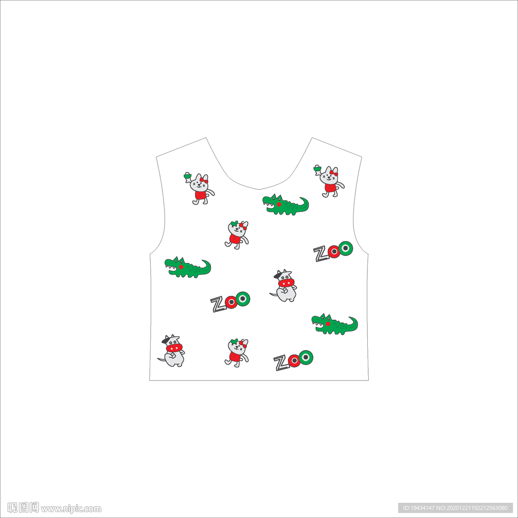 兔子卡通 鳄鱼卡通 匹印