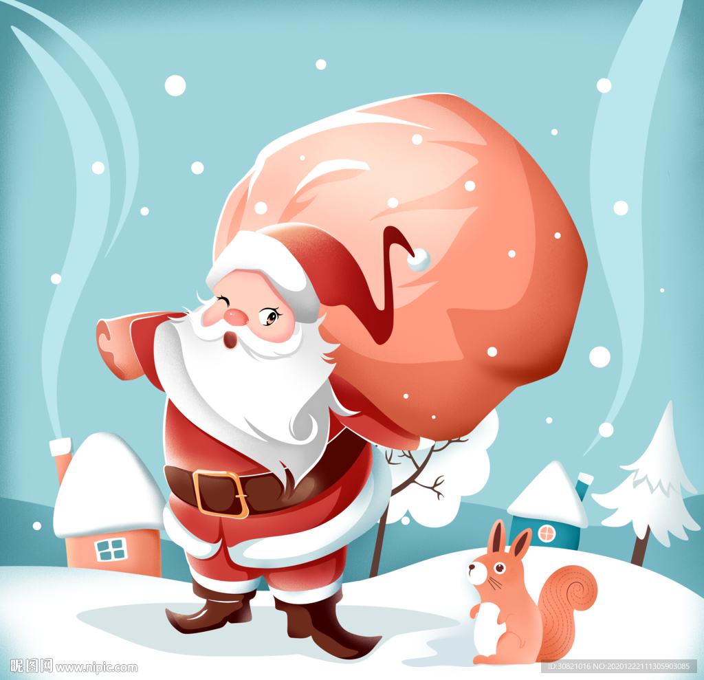 送礼物的圣诞老人