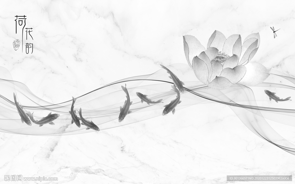 爵士白高端装饰画 TIF分层