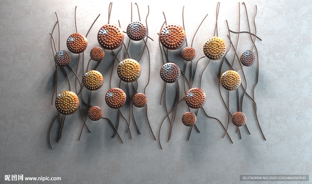 抽象树枝北欧立体背景墙装饰画