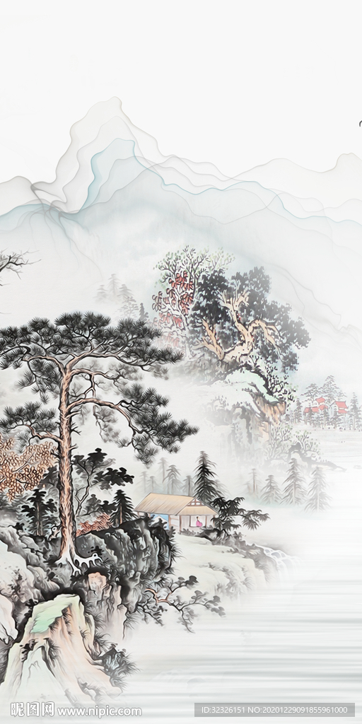 现代简约玄关画 TIF分层