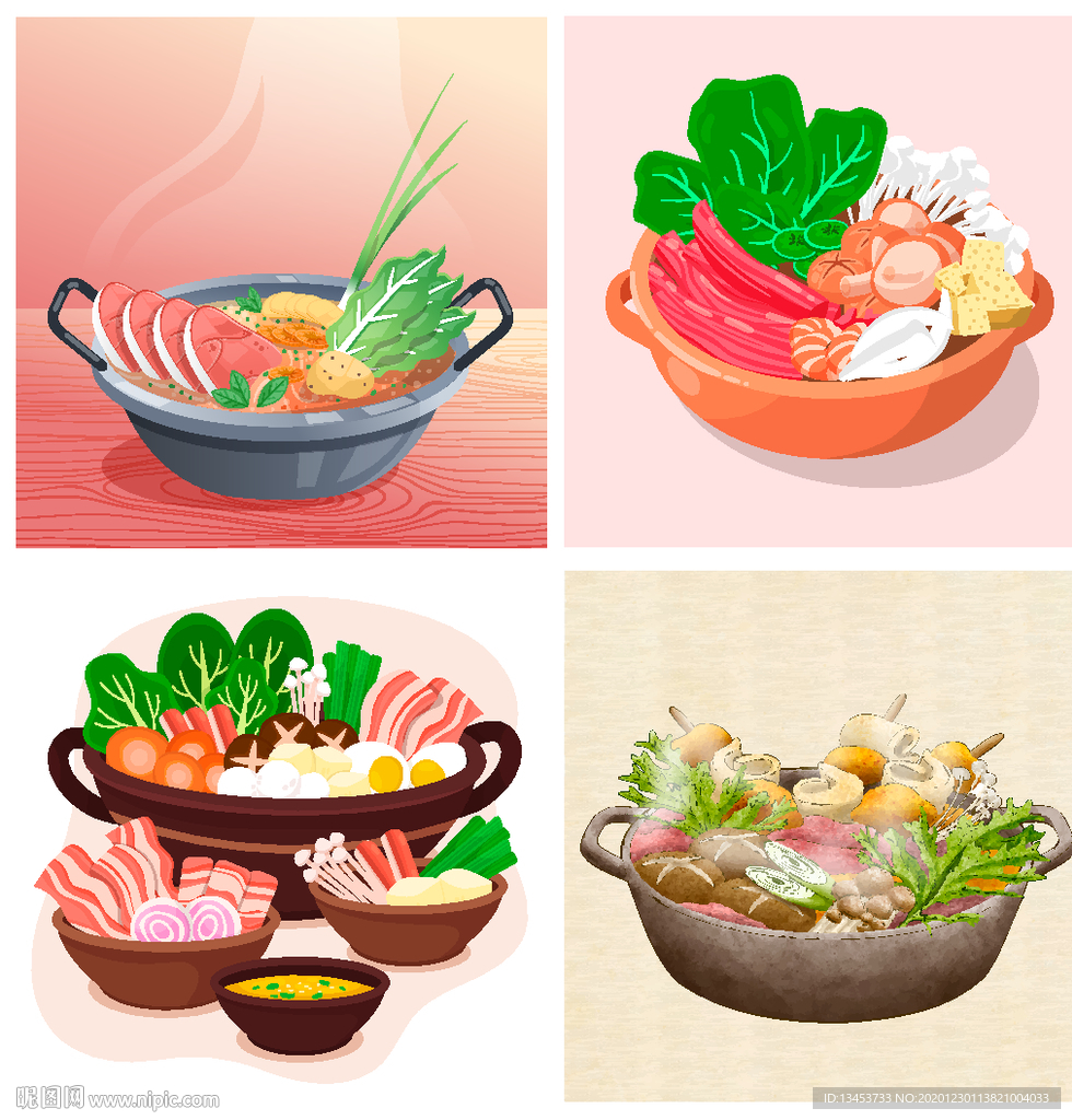 火锅插画