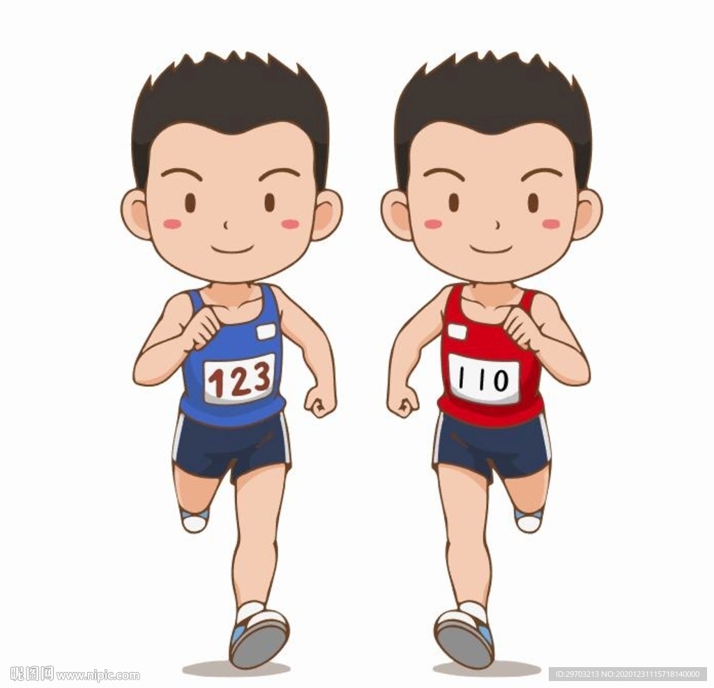 卡通运动员