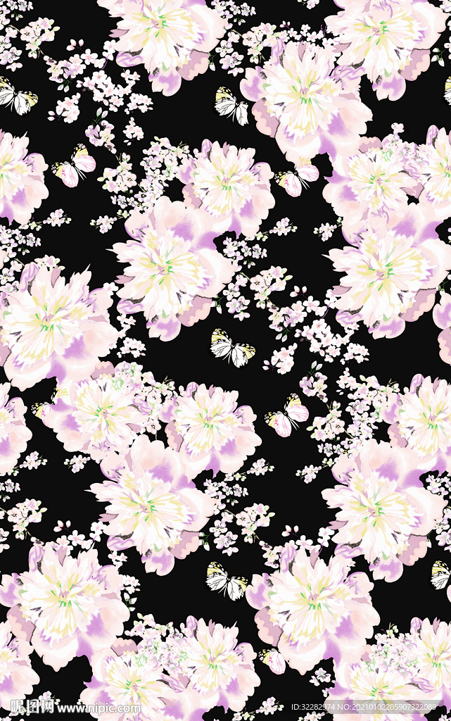 手绘网点素材玫瑰花