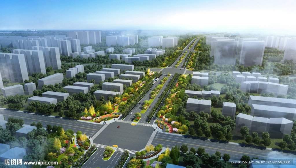 道路效果图公路效果图景观效果图