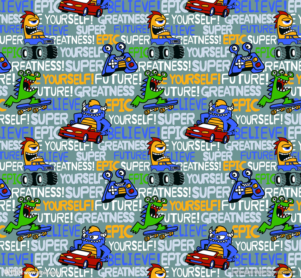 卡通 游戏手柄 小汽车