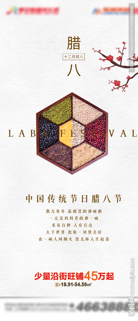 房地产腊八节气海报