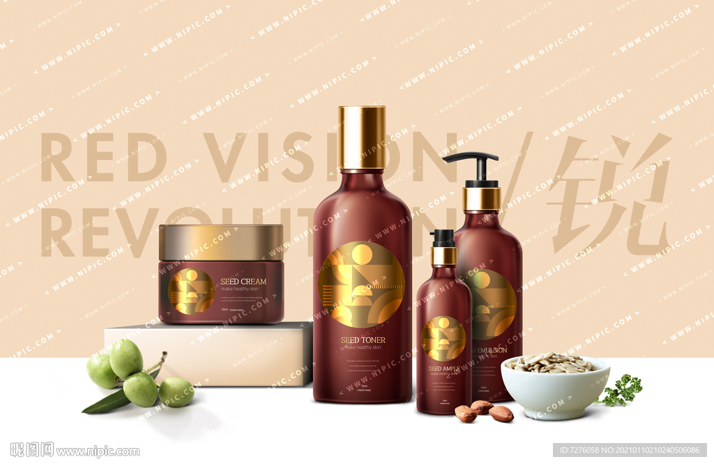 高贵奢华效果样机广告陈列