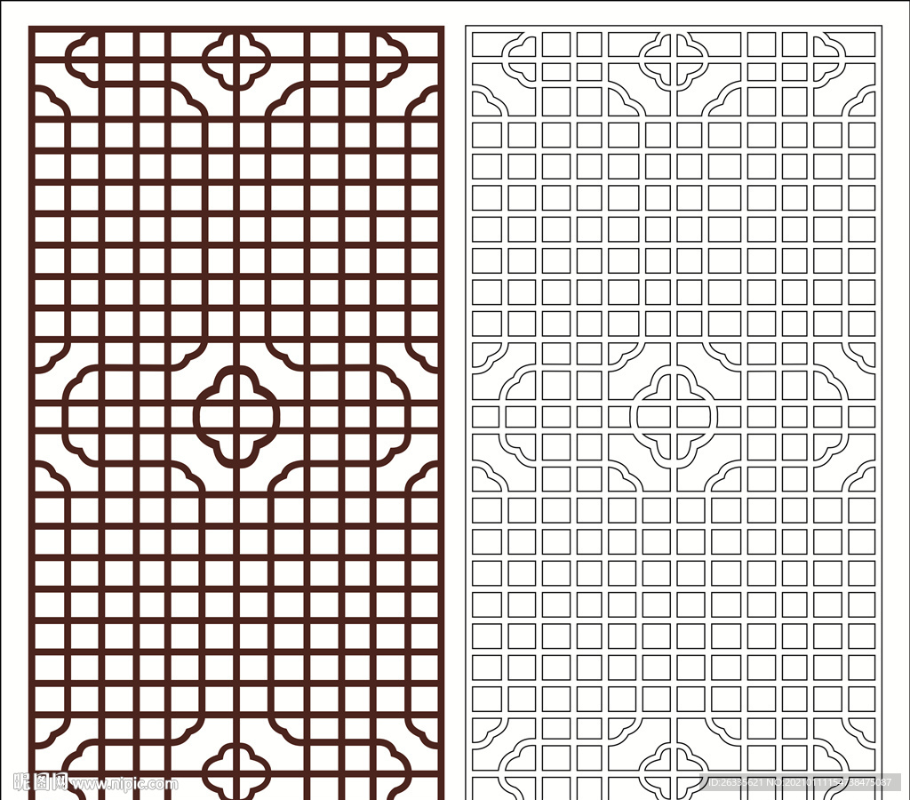 花格 格子 中式窗格 雕花 镂