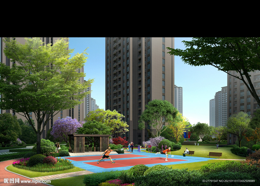 小区绿化景观设计效果图