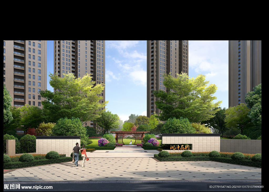 小区绿化景观设计效果图